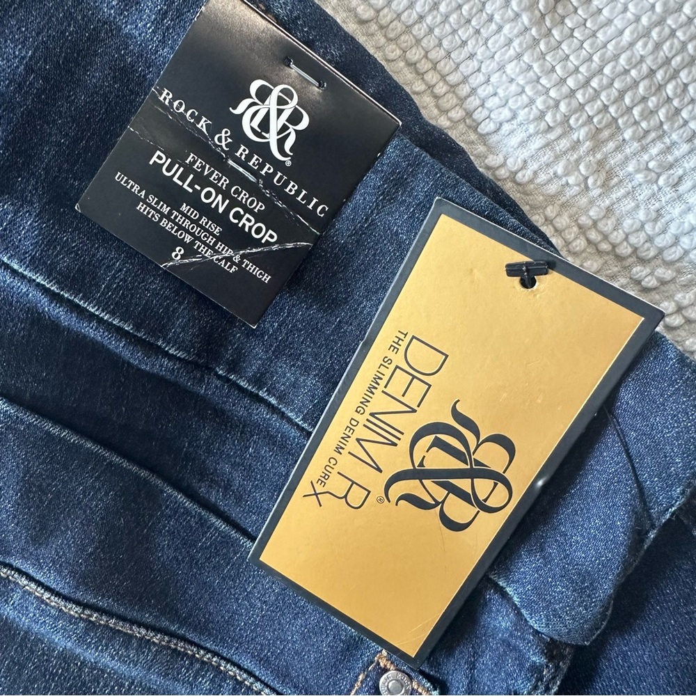Rock & Republic Denim Rx Fever Pull On Crop Jean